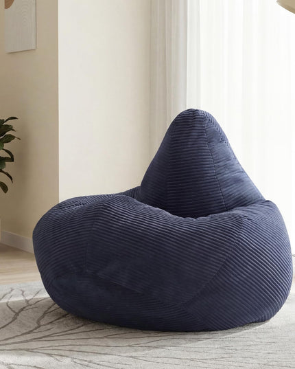 Giantex Bean Bag Chair for Adults with Skin-Friendly Corduroy Cover & Soft Sponge Filling