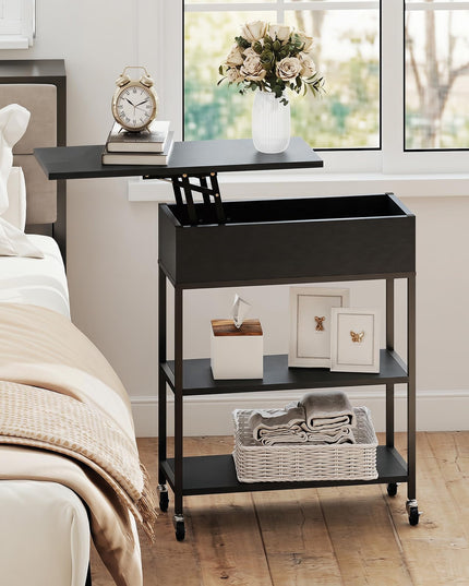 Giantex Lift Top End Table with Charging Station