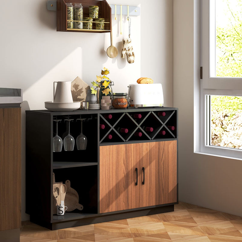 Giantex Buffet Sideboard, Wine Bar Base Cabinet 45”X15”x32”