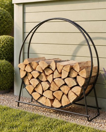 GIANTEX 45" Round Firewood Rack Outdoor