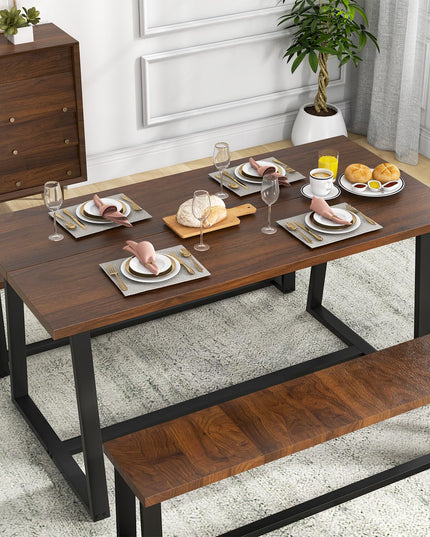 Giantex 63" Large Dining Table for 4-6