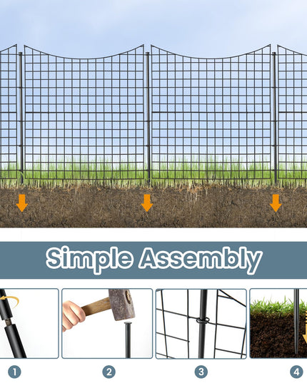 Giantex Decorative Garden Fence 5 Pack (39''(H) x 14.3ft (L))