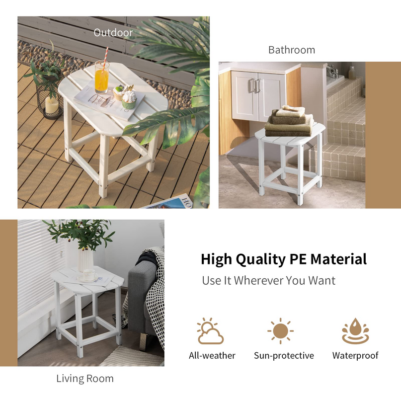 Side Table Outdoor Small Patio Table 18inch Adirondack Table