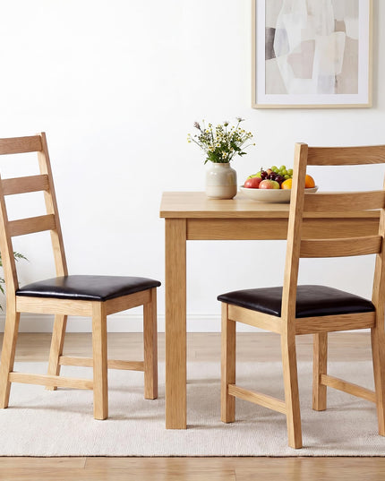 Giantex Farmhouse Kitchen Chairs w/Hollowed Backrest