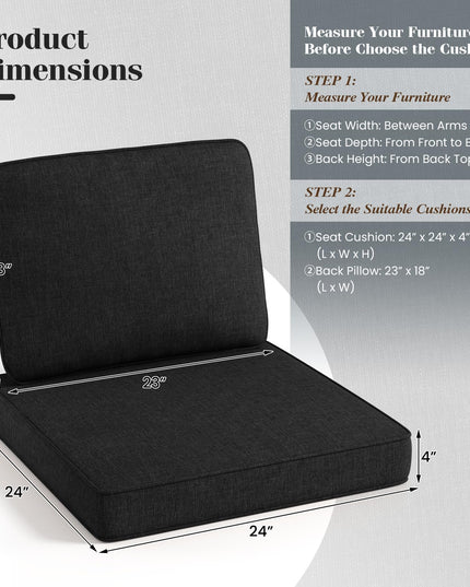 Giantex Outdoor Chair Cushion for Patio Furniture