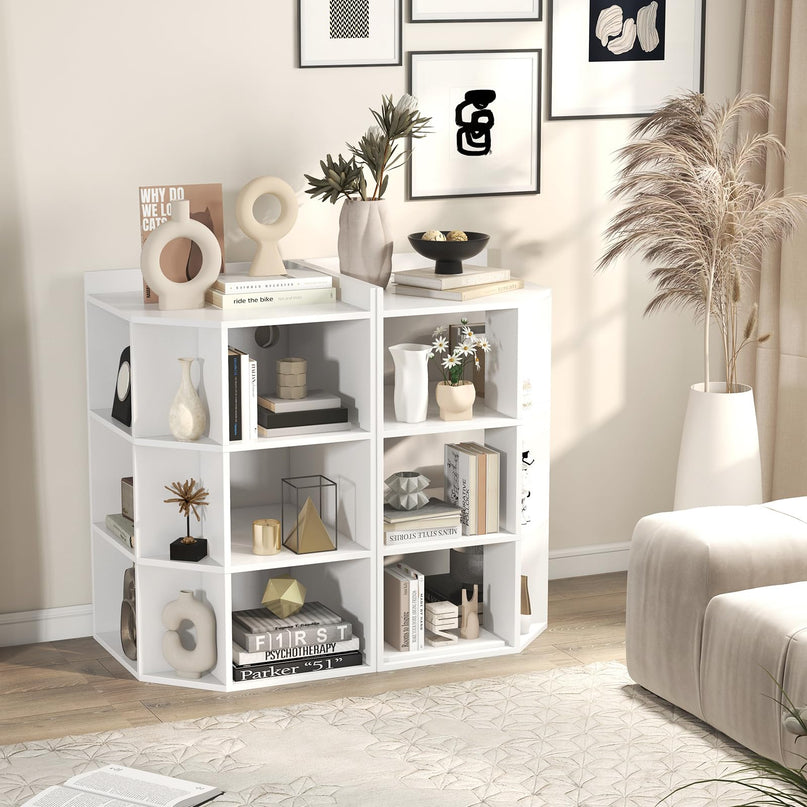 Giantex 3-Tier Corner Cabinet with Charging Station