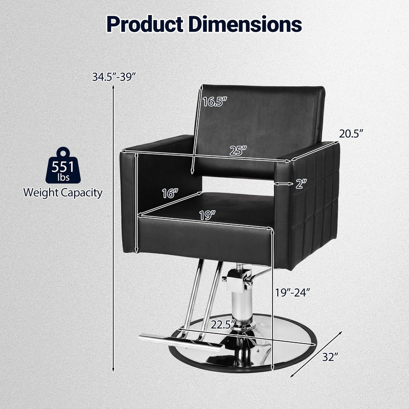 Giantex Hydraulic Salon Chair for Hair Stylist