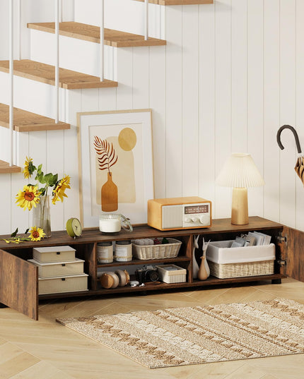 Meuble TV Giantex pour téléviseur de 55 à 70 pouces pour salon ou chambre à coucher