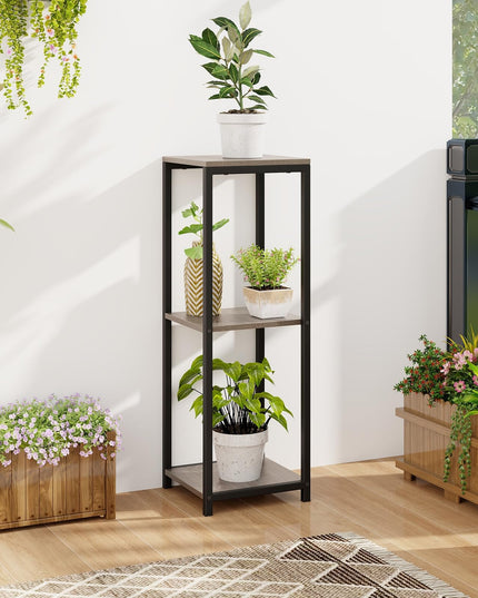 Giantex 3 Tier Tall Plant Stand Indoor, 36 Inch Corner Plant Holder with Metal Frame