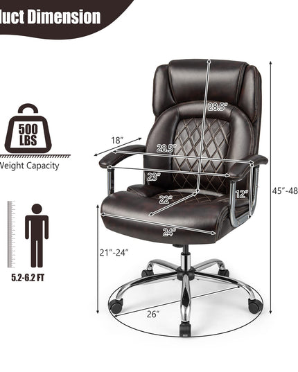 Giantex 500LBS Big and Tall Office Chair