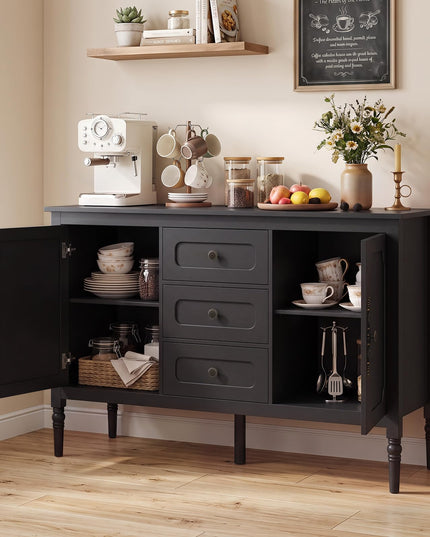 GIANTEX 47" Buffet Cabinet with 3 Drawers & 2 Cabinets