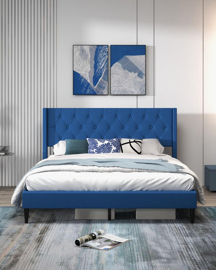 Giantex Platform Bed Frame with Wingback