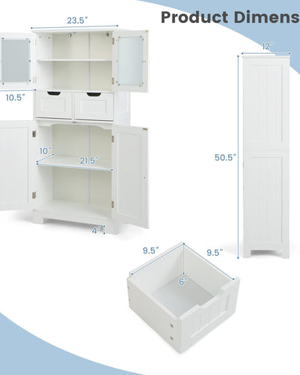 Freestanding Bathroom Cabinet - Giantex