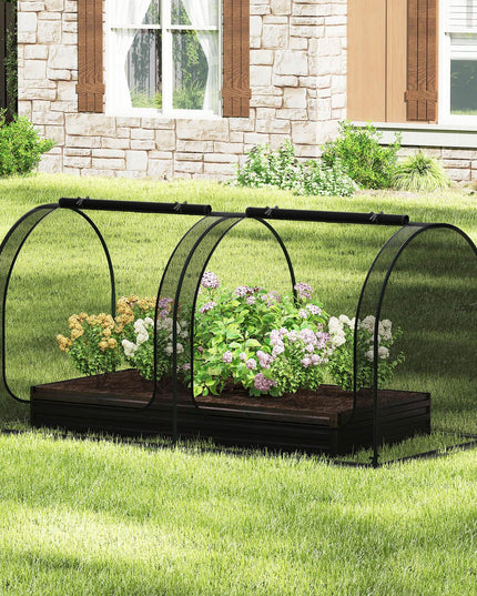 Giantex Large Portable Plant Protection Tent w/ 2/3 Roll-up Zippered Doors & Carrying Bag
