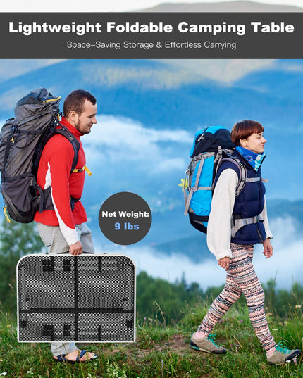 Folding Camping Table, Portable Picnic Table