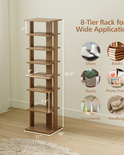 Giantex 8 Tier Vertical Shoe Rack for Living Room