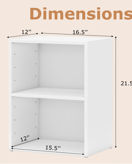Giantex 3 Tier Bookshelf with Open Cubes for Living Room