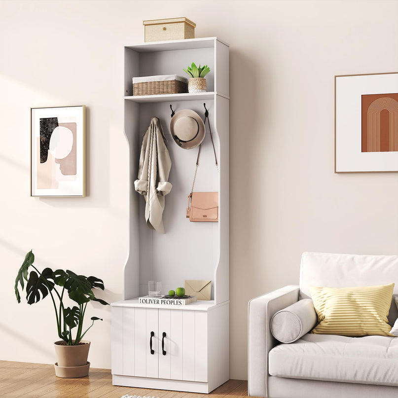 Arbre de couloir 3 en 1 Giantex avec banc et rangement à chaussures