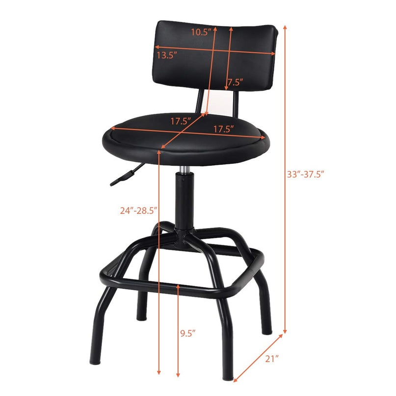 Adjustable Height Bar Stool - Giantex