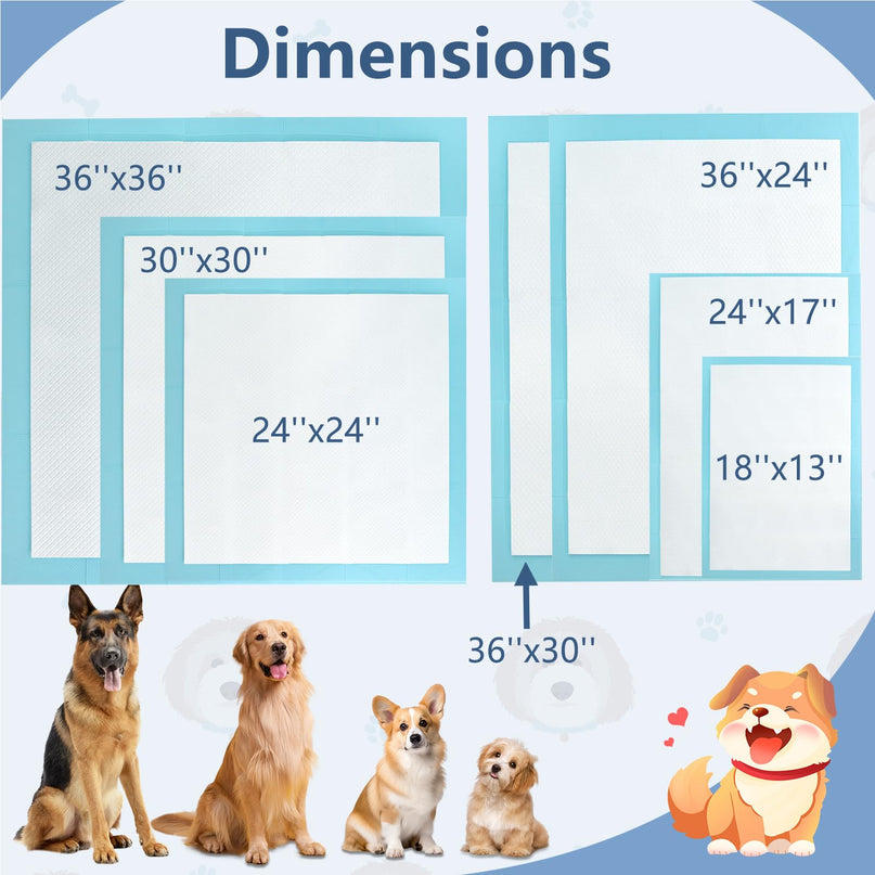 Giantex 90 x 90 CM Extra Large Dog Potty Pads for Dogs Doggie Cats Rabbits