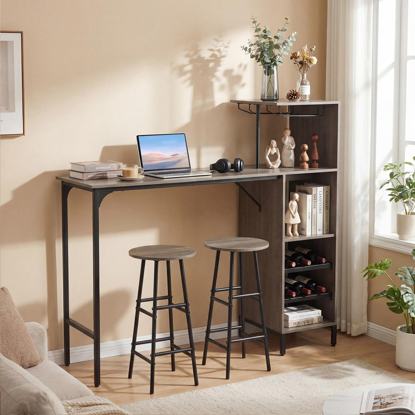 Ensemble table de bar et 2 tabourets Giantex pour la maison