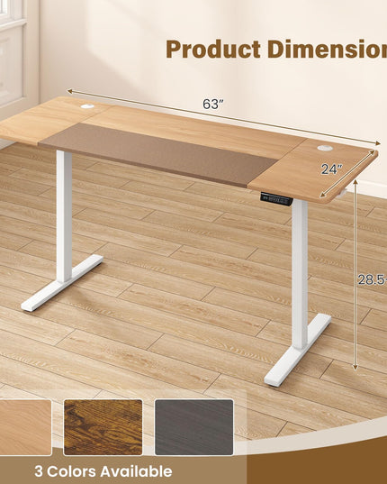 Giantex 63 x 24 Inch Electric Standing Desk w/ 3 Memory Presets