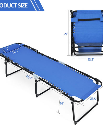 Giantex Chaise Lounge Chair Outdoor - Patio Lounge Chair