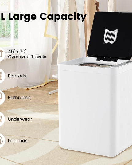 Giantex Towel Warmer for Bathroom, 23L Luxury Towel Warmer Bucket with LED Screen