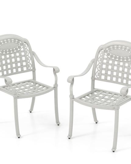 Giantex Stackable Outdoor Chairs Set of 4