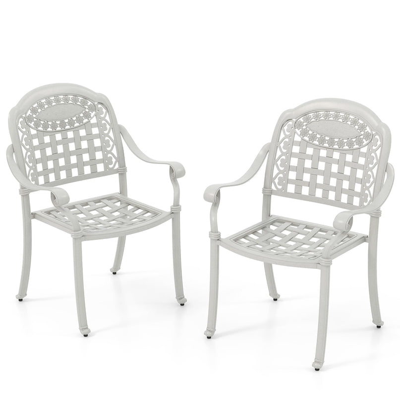Giantex Stackable Outdoor Chairs Set of 4