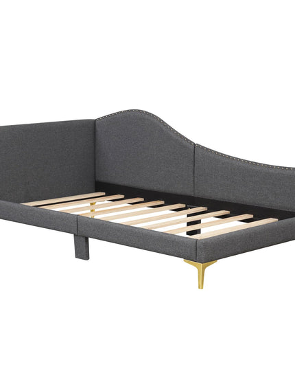 Giantex Upholstered Daybed, Rivet-Tufted Platform Bed with Headboard