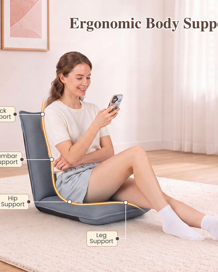Fauteuil de sol réglable en maille