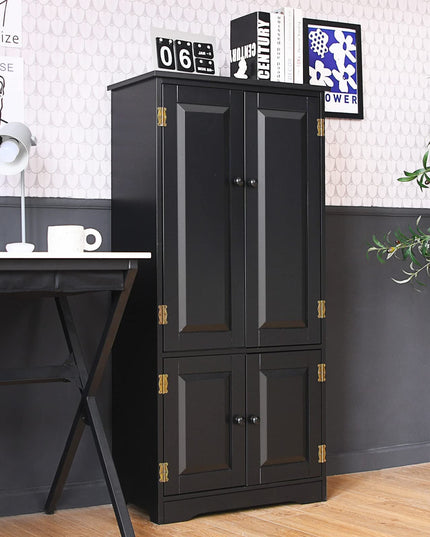 Kitchen Pantry Storage Cabinet, Wood Cupboard Organizer