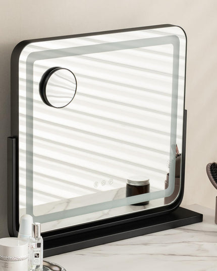 CHARMAID Vanity Mirror with Lights - 22 inch LED Lighted Makeup Mirror with 3 Color Lighting Modes