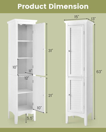 Giantex Bathroom Tall Storage Cabinet