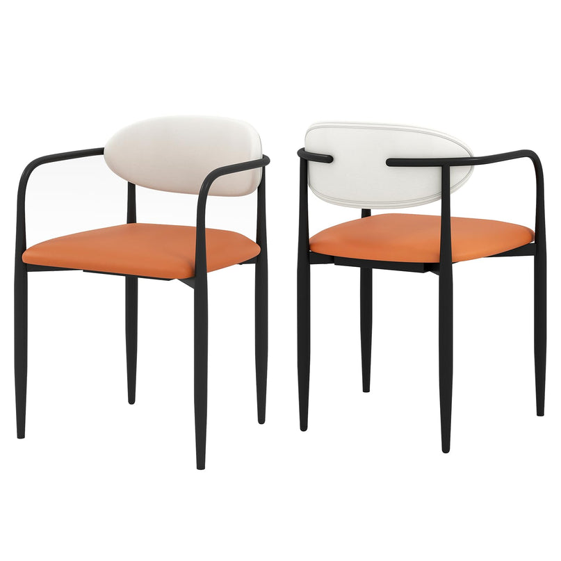 Giantex Modern Dining Chairs Set of 2/4 with Padded Seat