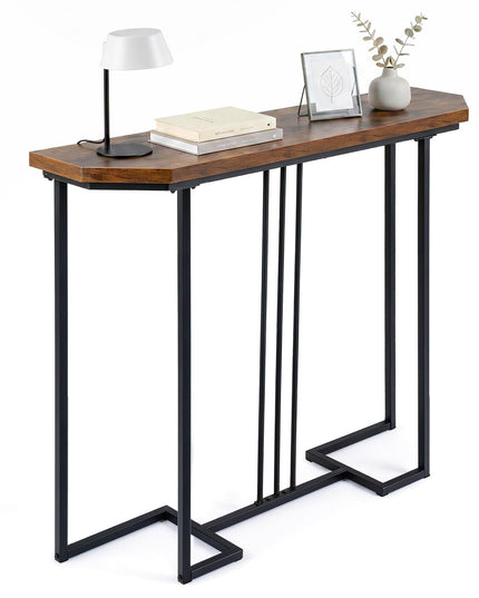 GIANTEX Modern Gold Console Table 44" Narrow Entryway Table