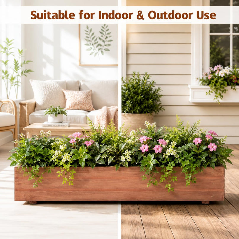 Giantex 36" x 7" x 6.5" Raised Garden Bed for Planting Garden Backyard Patio