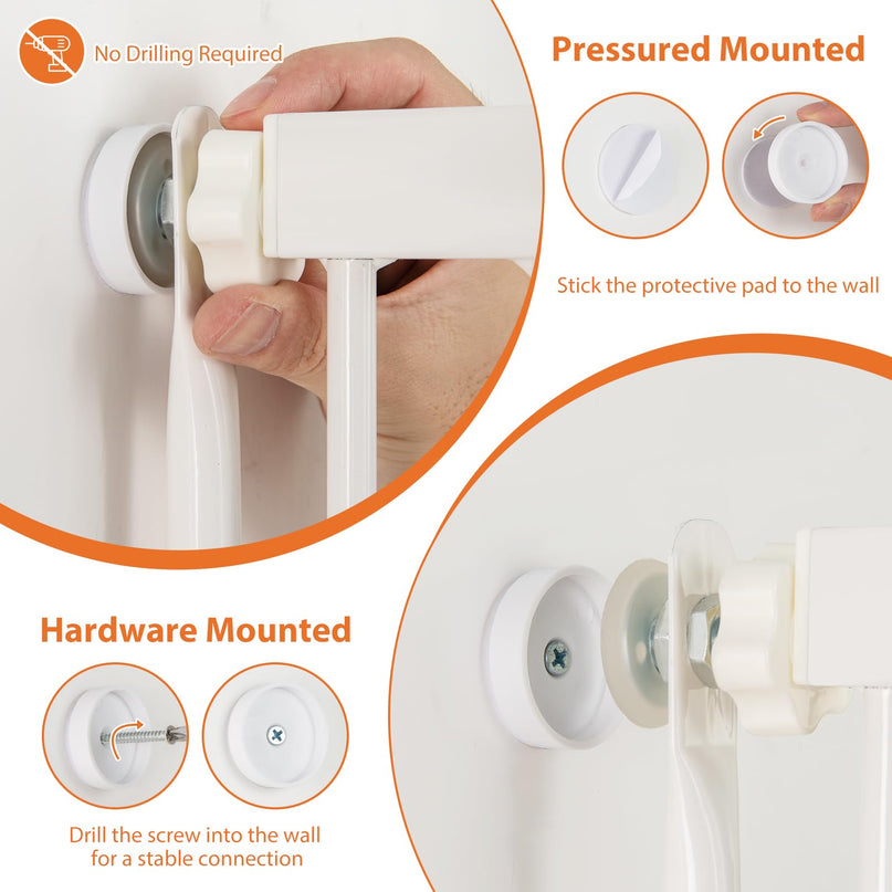 Giantex 59'' Extra Tall Pet Gate for Large Dogs & Cats | Adjustable 30.5''–41'' Wide Dog Gate