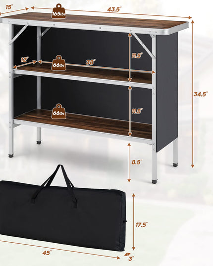 Folding Camping Table - Giantex