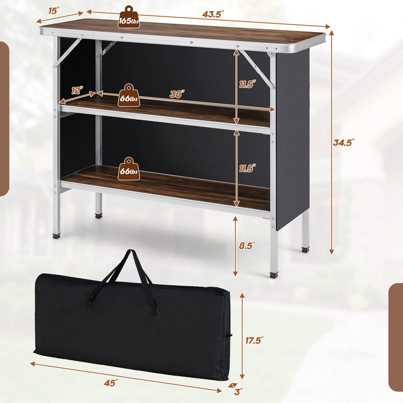 Folding Camping Table - Giantex