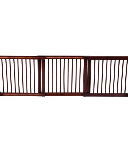 Adjustable Freestanding Pet Gate Step Over Fence - Giantex