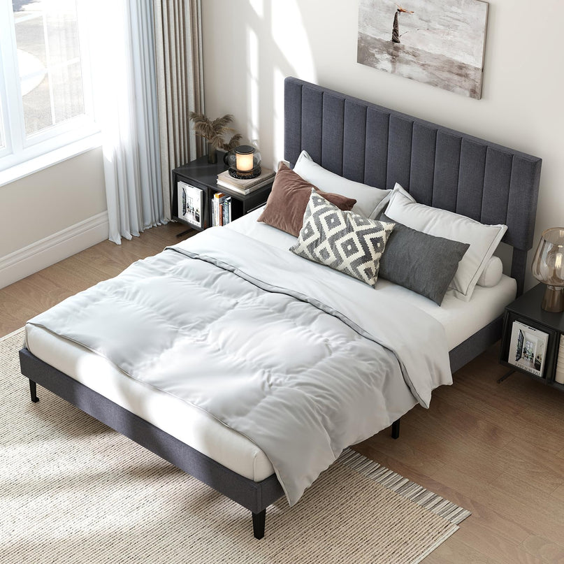 Giantex Upholstered Bed Frame Platform Bed