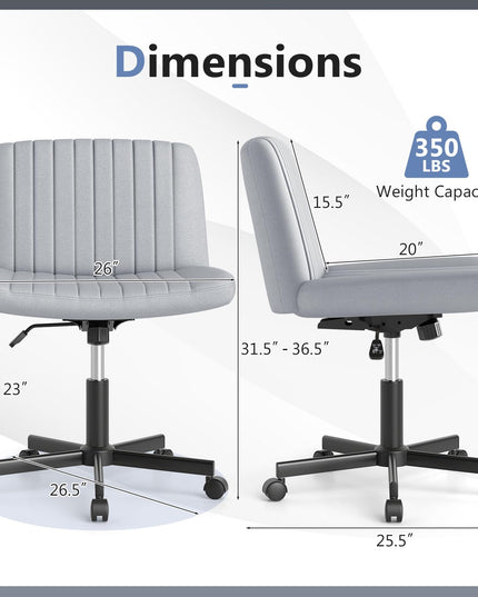 Giantex Criss Cross Chair with Wheels for Home