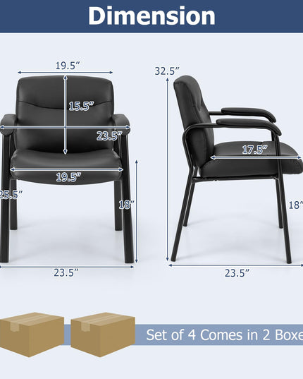 Giantex Waiting Room Chairs Set - Office Reception Chair Set