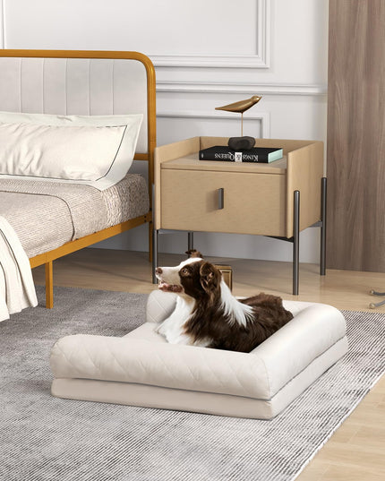 Giantex Orthopedic Dog Bed - Egg Crate Foam Dog Sofa Pet Bed with Washable Cover
