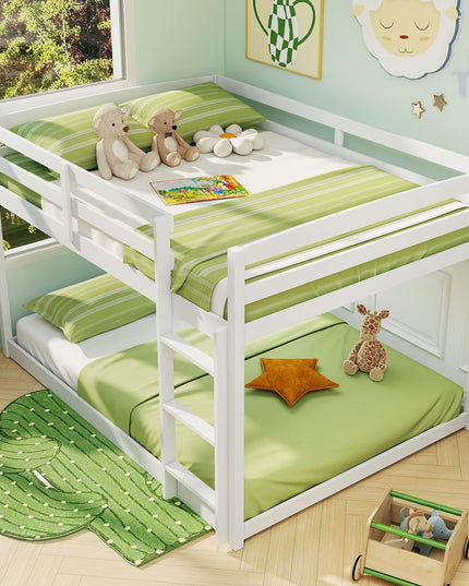 Giantex Full Over Full Bunk Bed with Slats Support for Kids