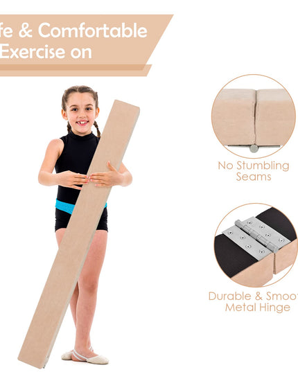 Giantex 7FT Folding Floor Balance Beam for Girls