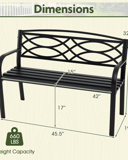 Giantex Outdoor Bench, 45.5” Patio Garden Bench