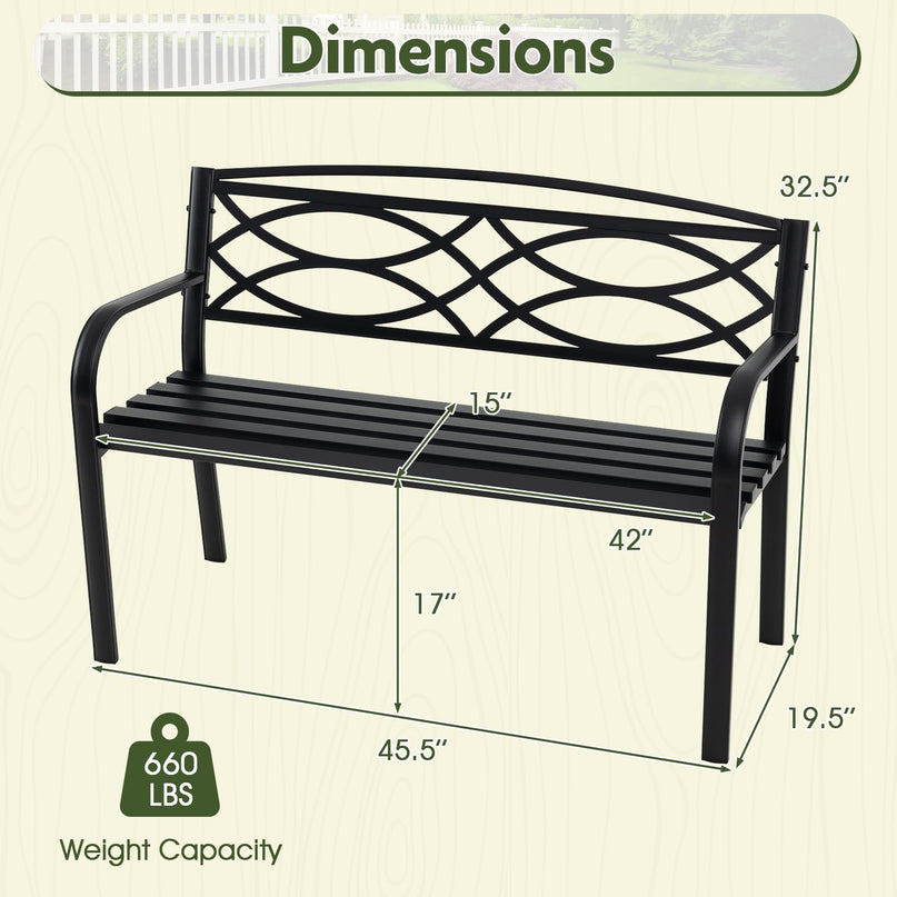 Giantex Outdoor Bench, 45.5” Patio Garden Bench